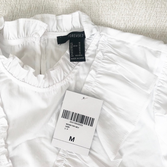 NEW Forever 21 Ruffle Flounce Top - Picture 5 of 6